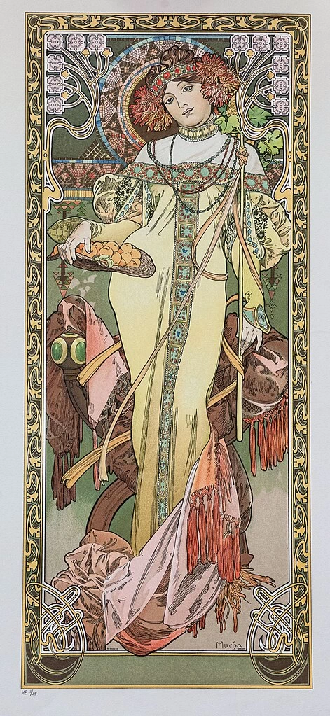 Alfons Mucha - 111, Le stagioni, 1900. L'autunno